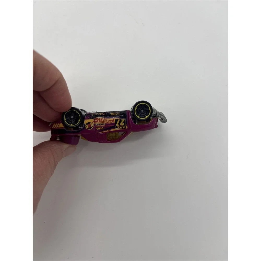 3 Vintage Hot Wheels Cars. Red Dodge , purple Off Track  Racer‎ And Yellow Chevy